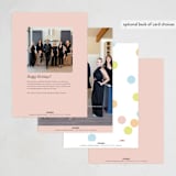 "Confetti Dots" - Holiday Cards in Candy by Ellen Schlegelmilch - Back of Card Options