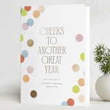 "Confetti Dots" - Holiday Cards in Candy by Ellen Schlegelmilch - Folded Card
