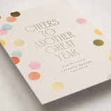 "Confetti Dots" - Holiday Cards in Peach by Ellen Schlegelmilch - Detail