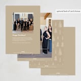 "Spruce Shine" - Holiday Cards in Cream by Amy Kross - Back of Card Options