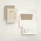 "Spruce Shine" - Holiday Cards in Cream by Amy Kross - Assembled