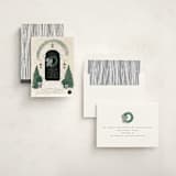"A Door" - Holiday Cards in Noir by Jenna Holcomb - Assembled