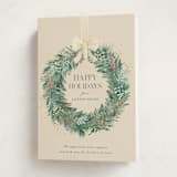 "Natural Wreath" - Holiday Cards in Vanilla by frau brandt - Folded Card