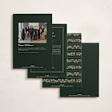 "Festive Trim" - Holiday Cards in Evergreen by Kristen Smith - Back of Card Options