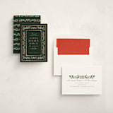 "Festive Trim" - Holiday Cards in Evergreen by Kristen Smith - Assembled