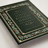 "Festive Trim" - Holiday Cards in Evergreen by Kristen Smith - Detail