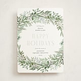 "Pine Wreath" - Holiday Cards in Pine Needle by Susan Moyal - Front