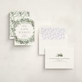 "Pine Wreath" - Holiday Cards in Pine Needle by Susan Moyal - Assembled