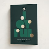 "joy tree" - Holiday Cards in Evergreen by Lori Wemple - Folded Card