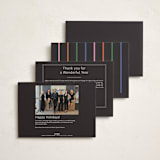 "Number Game" - Holiday Cards in Midnight by Inkblot Design - Back of Card Options