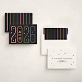 "Number Game" - Holiday Cards in Midnight by Inkblot Design - Assembled