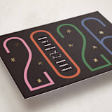 "Number Game" - Holiday Cards in Midnight by Inkblot Design - Detail