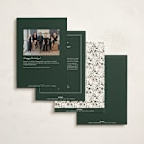 "Botanical Thank You" - Holiday Cards in Evergreen by Itsy Belle Studio - Back of Card Options