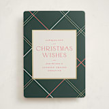 "minimal plaid" - Holiday Cards in Evergreen by Carolyn Nicks - Front