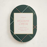 "minimal plaid" - Holiday Cards in Evergreen by Carolyn Nicks - Front
