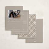 "Merry & Grateful" - Holiday Cards in Snow by Robert and Stella - Back of Card Options