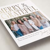 "Merry & Grateful" - Holiday Cards in Snow by Robert and Stella - Detail