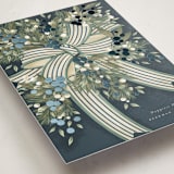 "Ribbon Bouquet" - Holiday Cards in Frost by Jackie Crawford - Detail