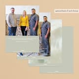 "Pastoral Canvas" - Holiday Cards in Seagrass by Hooray Creative - Back of Card