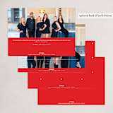 "New Year Cheers" - Holiday Cards in Candy Cane by Louise Kay - Back of Card Options