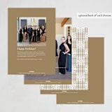 "A Wonderful Holiday" - Holiday Cards in Snow by fatfatin - Back of Card Options