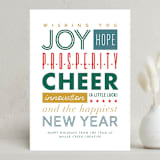 "Typography" - Holiday Cards in Vintage by Amy Payne - Front