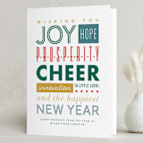 "Typography" - Holiday Cards in Vintage by Amy Payne - Folded Card