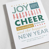 "Typography" - Holiday Cards in Vintage by Amy Payne - Close-Up