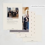 "Joyful Trees" - Holiday Cards in Ivory by Carolyn Nicks - Back of Card Options