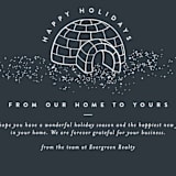 "Igloo Home" - Holiday Cards in Midnight by Amy Payne - Close-Up