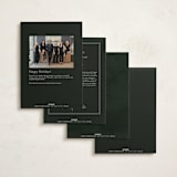 "Thankful Grateful Hopeful" - Holiday Cards in Wintergreen by Kelly Schmidt - Back of Card Options