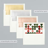 "garden joy" - Holiday Cards in Wreath by Susan Zinader - Envelope Liners