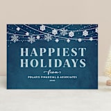 "Snowflake Garland" - Holiday Cards in Christmas Eve by Jill Means - Front