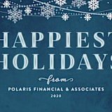 "Snowflake Garland" - Holiday Cards in Christmas Eve by Jill Means - Close-Up