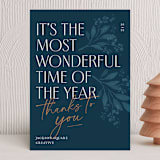 "Thanks to You" - Holiday Cards in Bluespruce by Robert and Stella - Front
