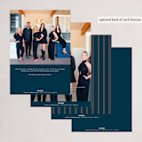 "Thanks to You" - Holiday Cards in Bluespruce by Robert and Stella - Back of Card Options