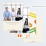 "Chain Stitch" - Holiday Cards in Cream by Yours Madly - Back of Card