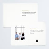 "Chain Stitch" - Holiday Cards in Cream by Yours Madly - Interior Options