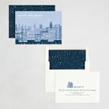 "Holidays in the City" - Holiday Cards in Snow by Laura Mitchell - Assembled