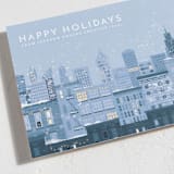 "Holidays in the City" - Holiday Cards in Snow by Laura Mitchell - Close-Up