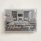 "Holiday Thanks!" - Holiday Cards in Snow by Pine Street Creative - Front