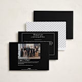 "Holiday Thanks!" - Holiday Cards in Snow by Pine Street Creative - Back of Card Options