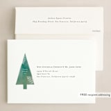"Snow Dusted Forest" - Holiday Cards in Mint by Paper Raven Co. - FREE Recipient Addressing