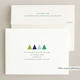 "Modern Striped Holiday Tree" - Holiday Cards in Smoke by melanie mikecz - FREE Recipient Addressing