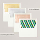 "Modern Striped Holiday Tree" - Holiday Cards in Smoke by melanie mikecz - Envelope Liners