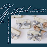 "Our Corner" - Holiday Cards in Navy by Amy Kross - Detail