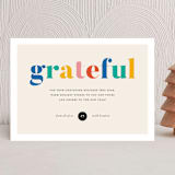 "Colorful Grateful" - Holiday Cards in Cobalt by Genna Blackburn - Front