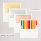 "Colorful Grateful" - Holiday Cards in Cobalt by Genna Blackburn - Envelope Liners