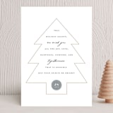 "Bright Wishes" - Holiday Cards in Golden by Shari Margolin - Front