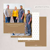 "Bright Wishes" - Holiday Cards in Golden by Shari Margolin - Back of Card